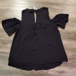 torrid Tops - Black Eyelet Cold Shoulder Blouse - Torrid, Size 0 torrid Tops - Black Eyelet Cold Shoulder Blouse - Torrid, Size 0
